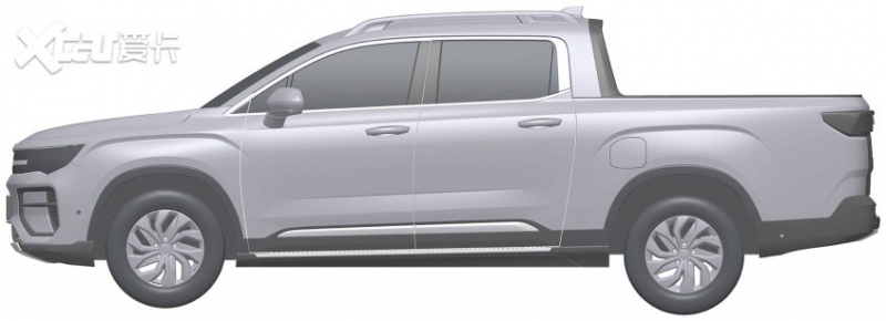 Geely Haoyue 2022 в кузове пикап показали в сети