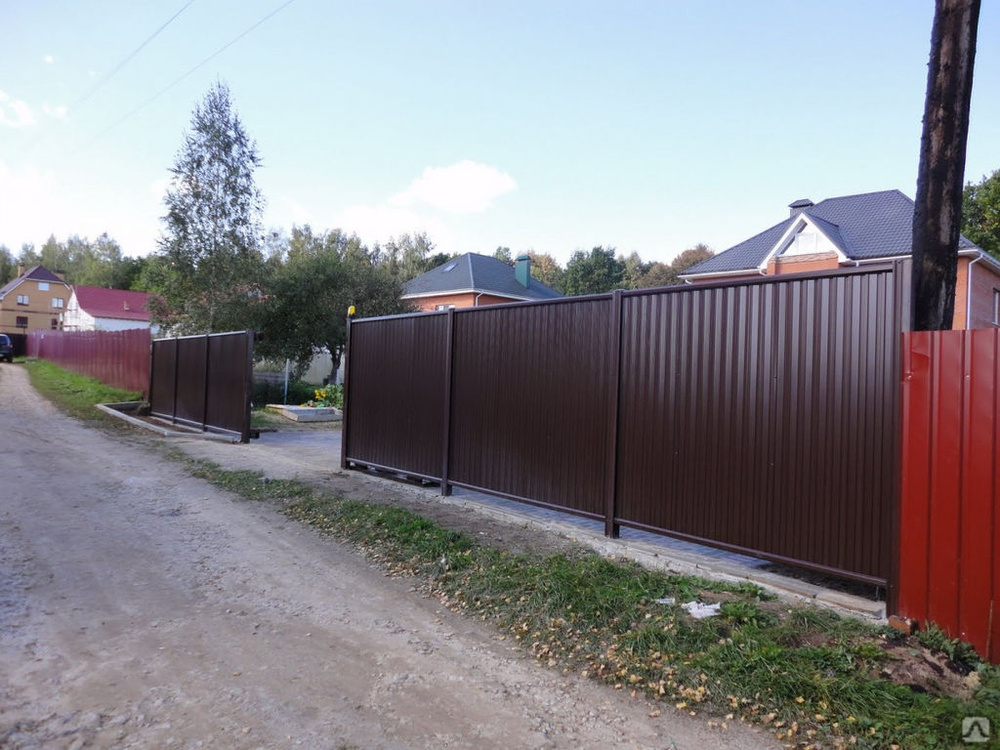 Профнастил, как часть забора