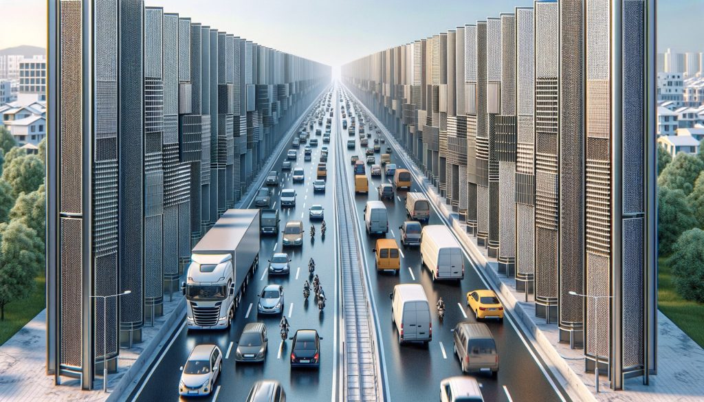 Шумоотражающие экраны в рекреационных зонах из прозрачных панелей