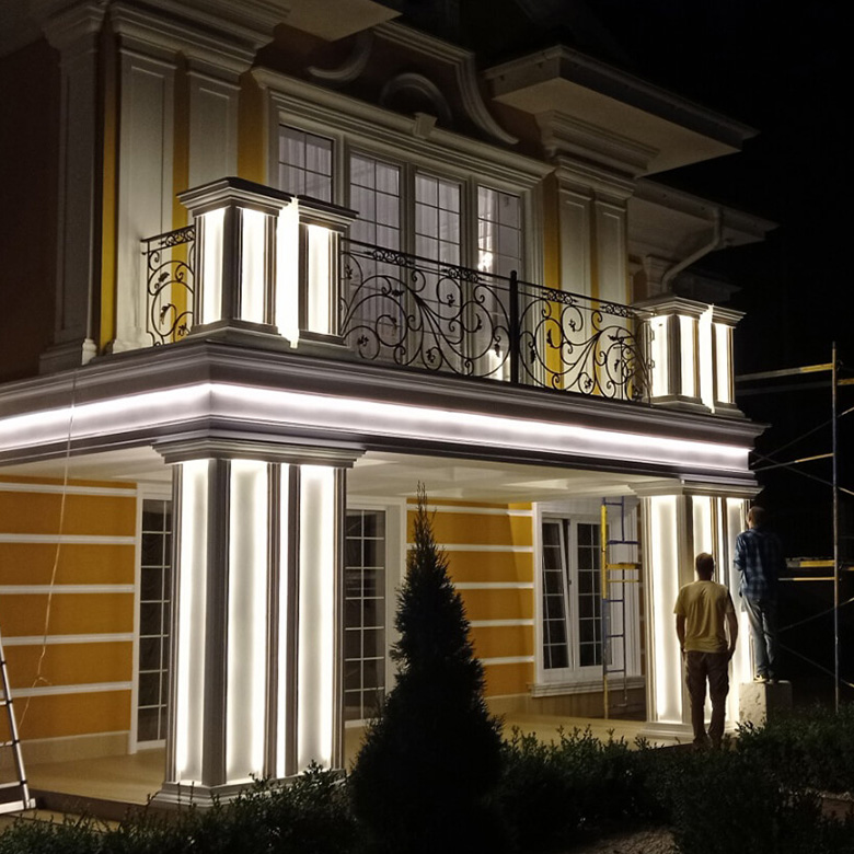 Легкость и роскошь: Фасадный декор из пенопласта